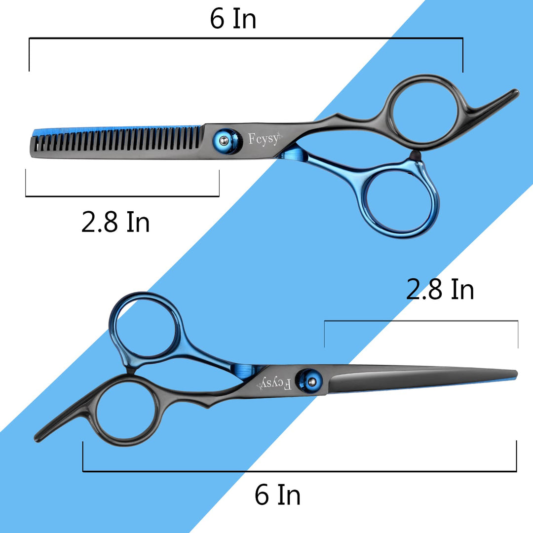 Hair Scissors Thinning Shears Set, Professional Hair Cutting Scissor Kit Hair Shears Texturizing Shears Set, Barber Scissors Kit with Hairdresser Scissors Haircut Shears Hair Layering Scissors