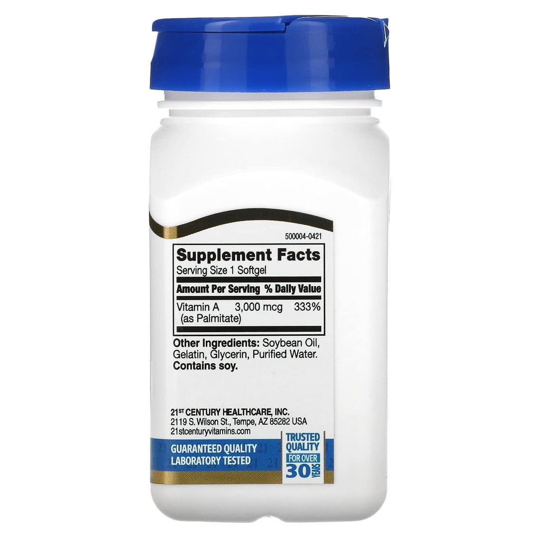 21st Century A 10, 000 I.U. Softgels, 110 Count