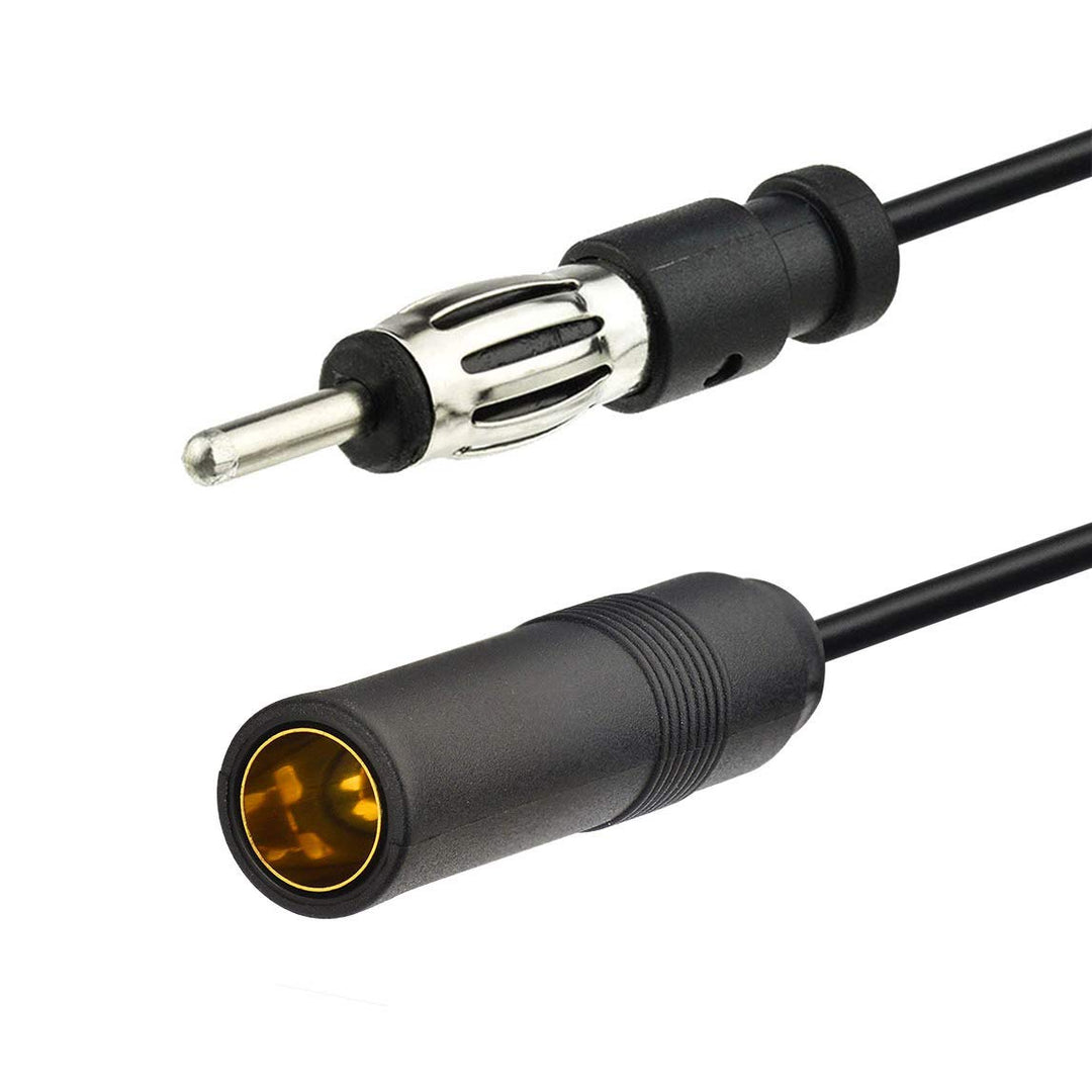 Bingfu Car Radio Antenna Extension Cable 4 feet / 48 inch FM AM Radio Car Antenna Extension Cable Cord DIN Plug Connector Coaxial Cable for Vehicle Truck Car Stereo Head Unit CD Media Receiver Player