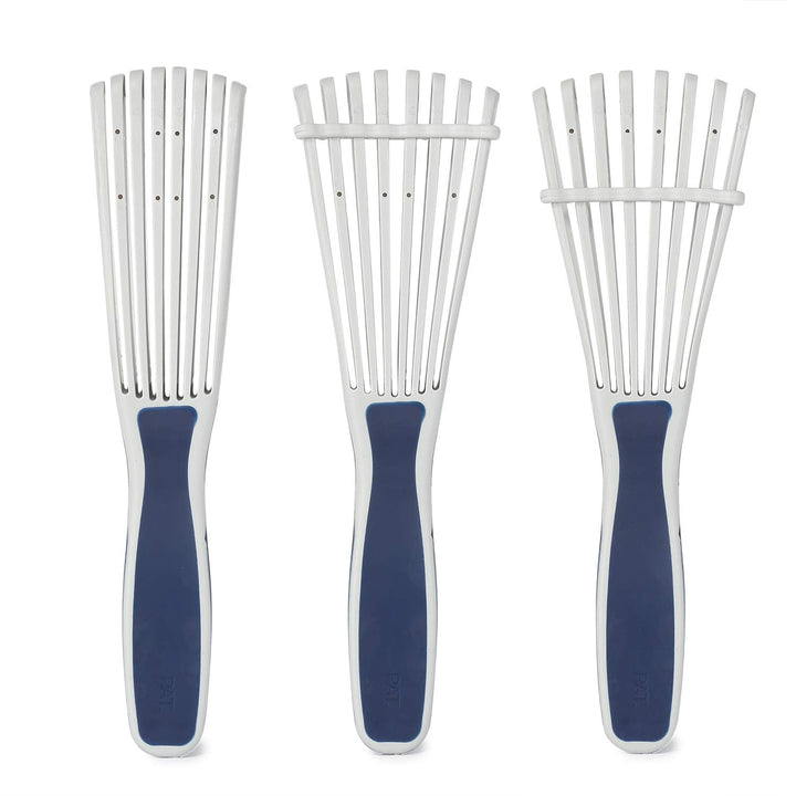 Detangling Brush for Curly and Natural Black Hair, Afro 3/4abc Texture, Faster and Easier Detangling of Wet or Dry Hair with No Pain (Blue)