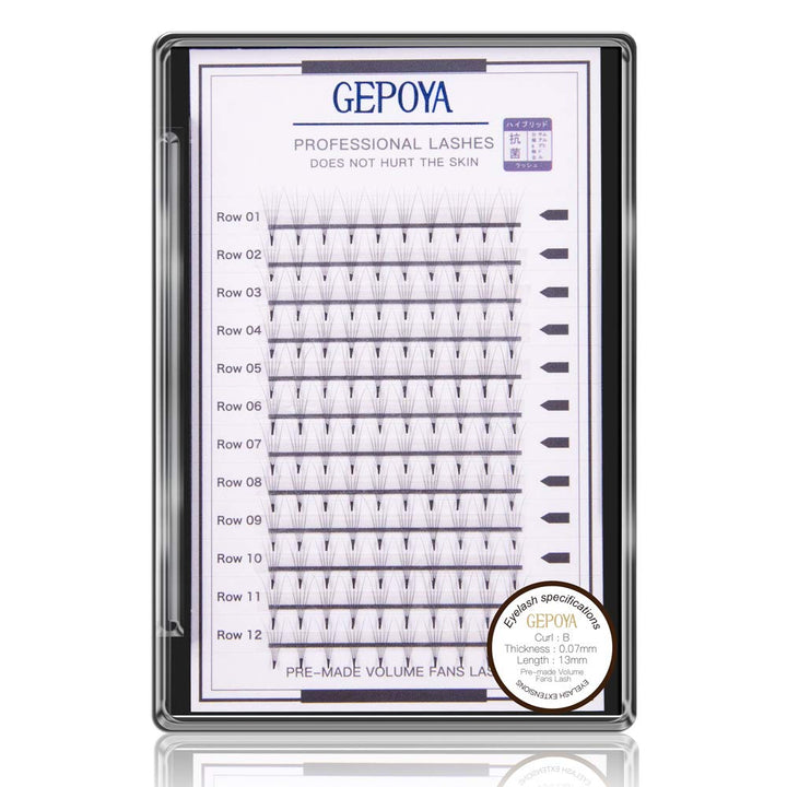 5D Premade Volume eyelash Extensions Individual Cluster Lashes 0.07mm B Curl Mink Lashes(5D) (Mixed(8-13mm)ââ‚¬¦