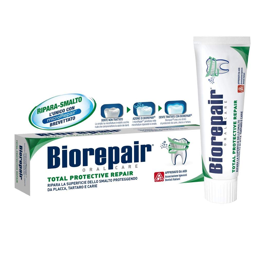 : Total Protective Repair Toothpaste with microRepair * 2. 5 Fluid Ounce (75ml) Tube * [ Italian Import ]