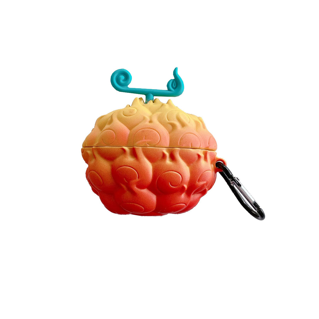 Aikeduo for Airpods Pro Case Retro Cute 3D Cartoon Funny Funny Devil Fruit Pattern Keychain Soft Silicone Shockproof Kids Girls Boys for 2022 Airpods Pro 2 Case (Devil Fruit, Airpods Pro/Pro 2)