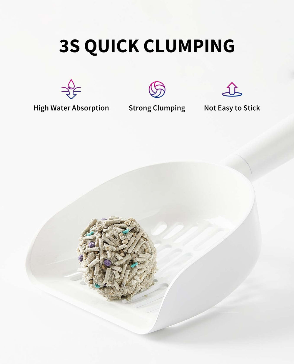 Mixed Cat Litter Fast Clumping, Flushable, Ultra Absorbent, 100% Natural Ingredients Litter, Water Dissolvable, Really Dust-Free, Low Tracking Bentonite Tofu Litter (7.9lb×2 Bags)