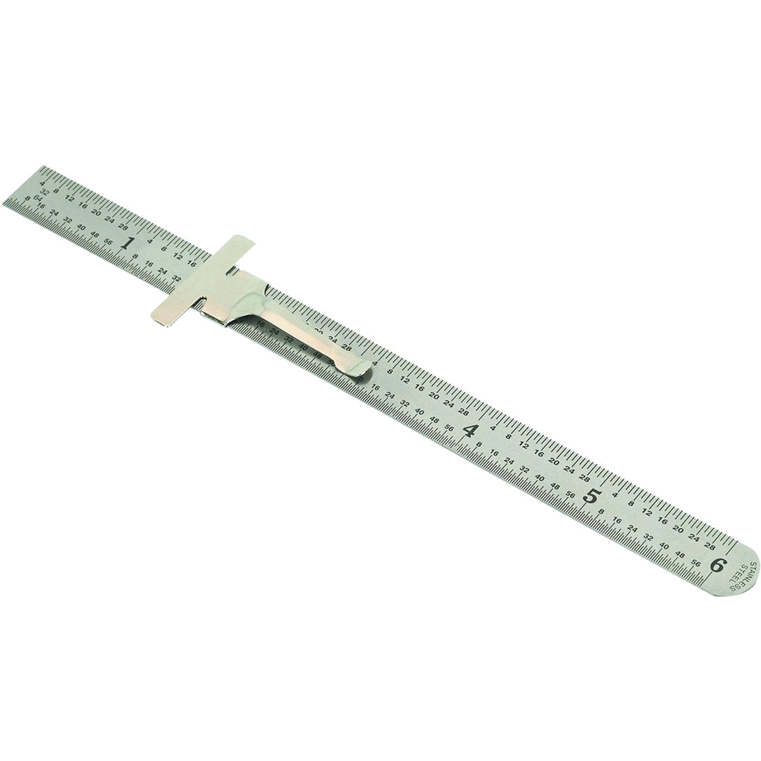 Mitutoyo 950-300, Pocket Steel Rule, 6/150mm (1/64/1mm)