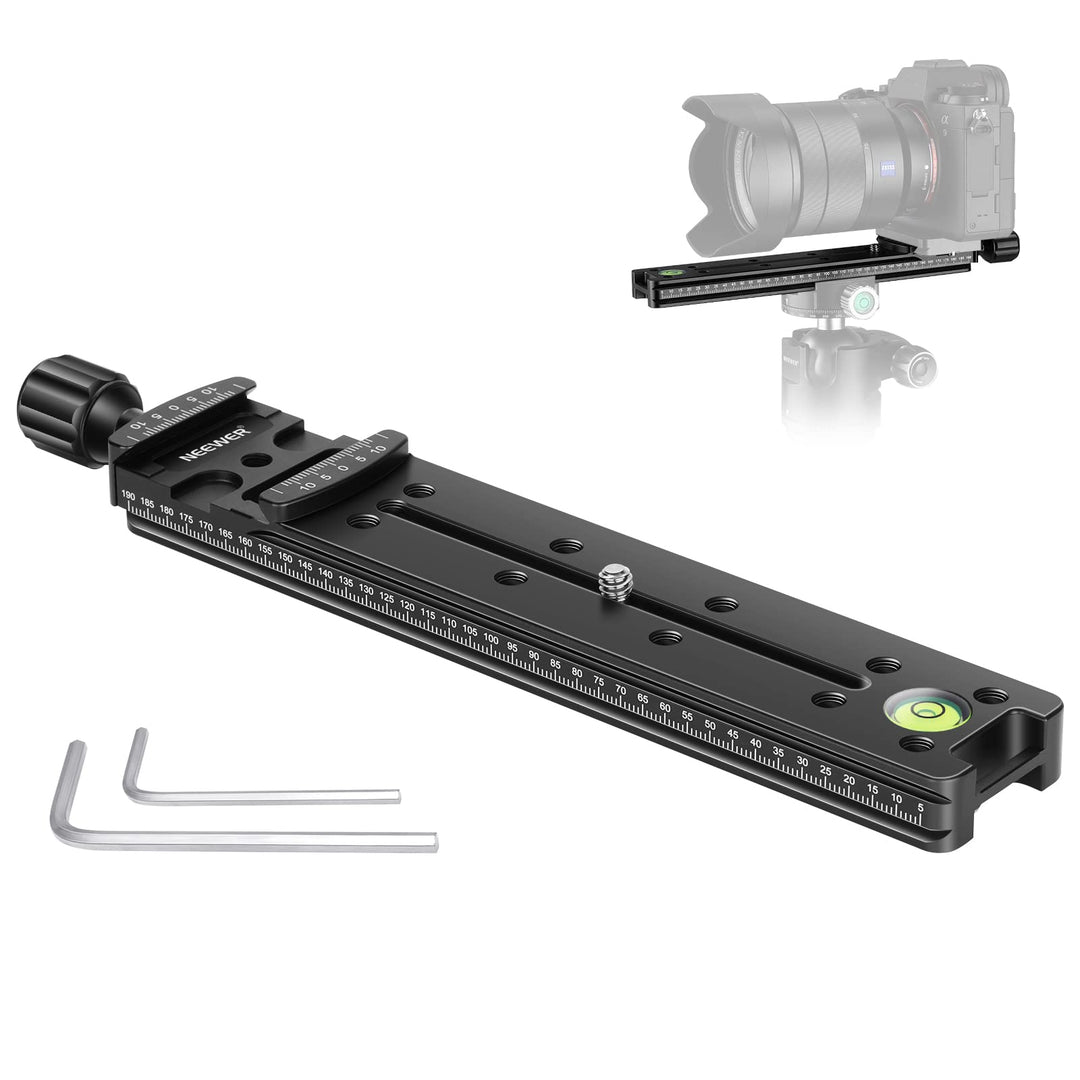 Neewer 200mm Professional Rail Nodal Slide Metal Quick 