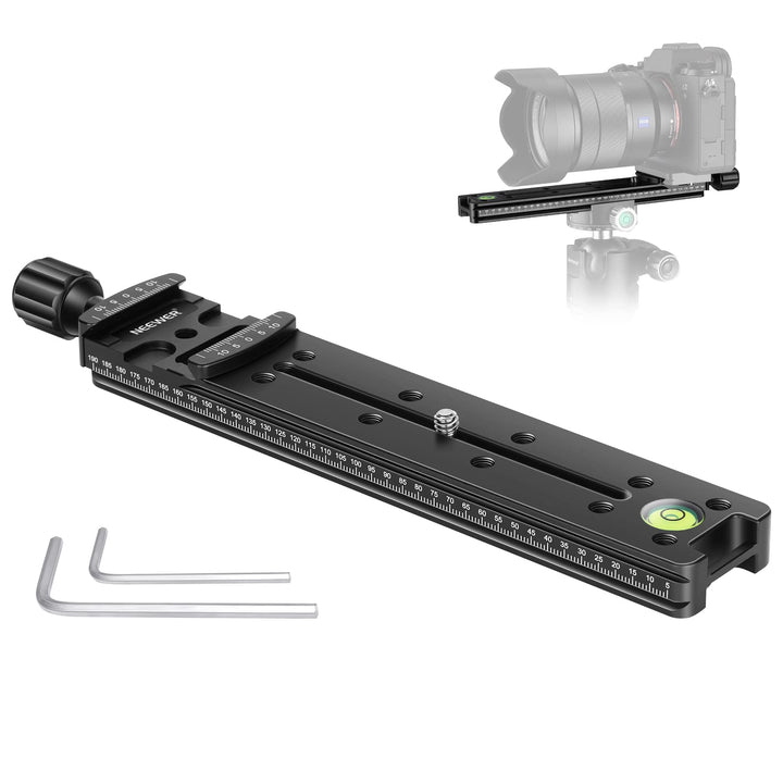 Neewer 200mm Professional Rail Nodal Slide Metal Quick 