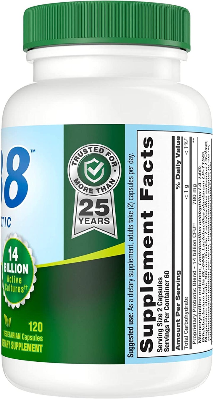 PB8 Pro-Biotic Vegetarian Acidophilus - Pack of 3 - 120 Capsules Each