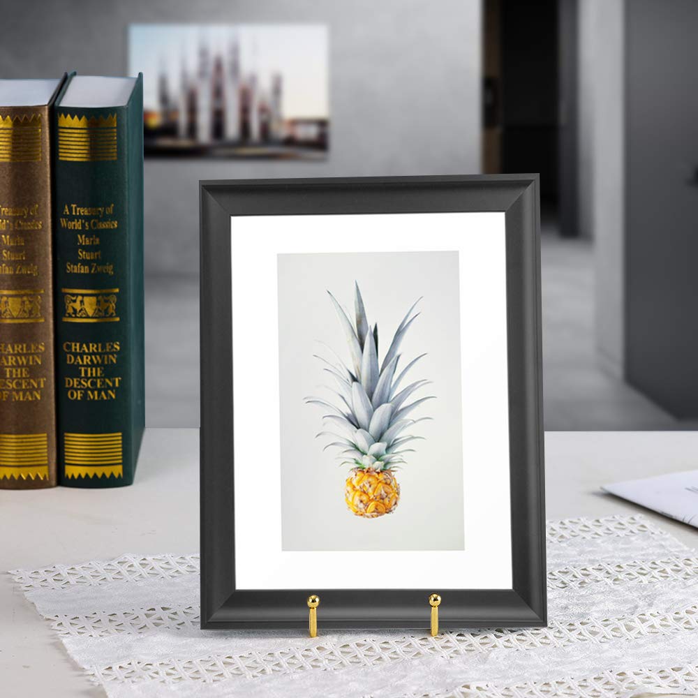 Plate Stands for Display - Plate Holder Display Stand Table Easel Picture Frame Stand Display Photo|Decorative Plate |Dish | Tabletop Art-6inch-Gold