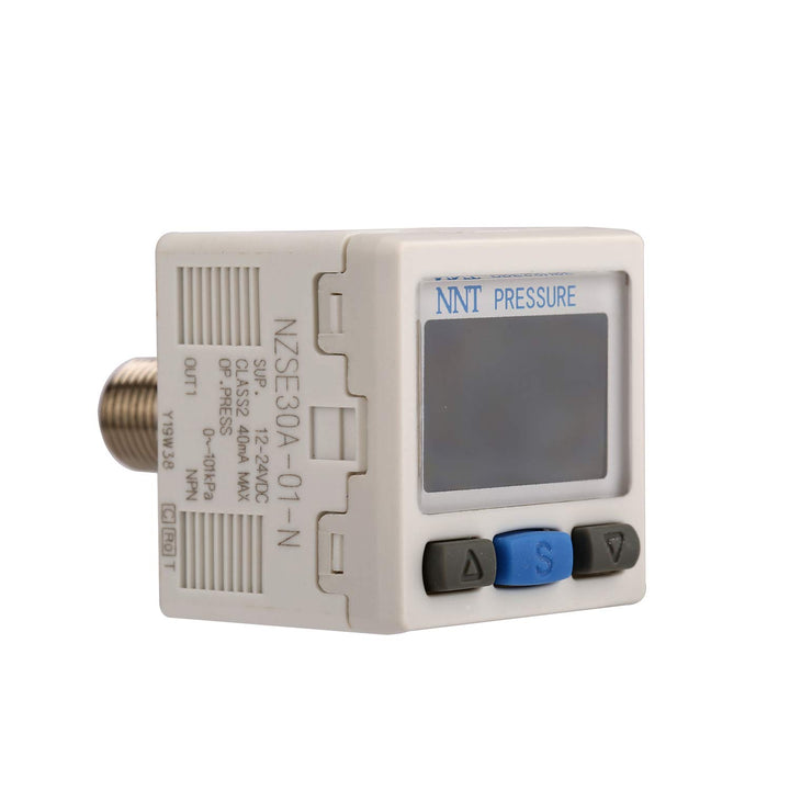 Digital Pressure Switch Controller for Water Pump Air Compressor Digital Hydraulic Pressure Gauge Red Green Two Color Display (NZSE30A-01-N)