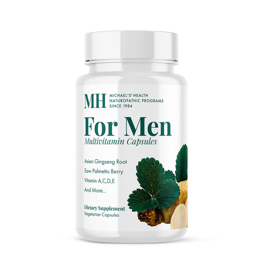 Naturopathic Programs for Men 90 Vegetarian Capsules Daily Multivitamin Includes Support for Prostate Health with Vitamins A, C, D & E, B Complex Kosher - 30 Servings