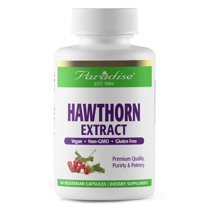 Paradise Herbs, Hawthorn, 60 Vegetarian Capsules