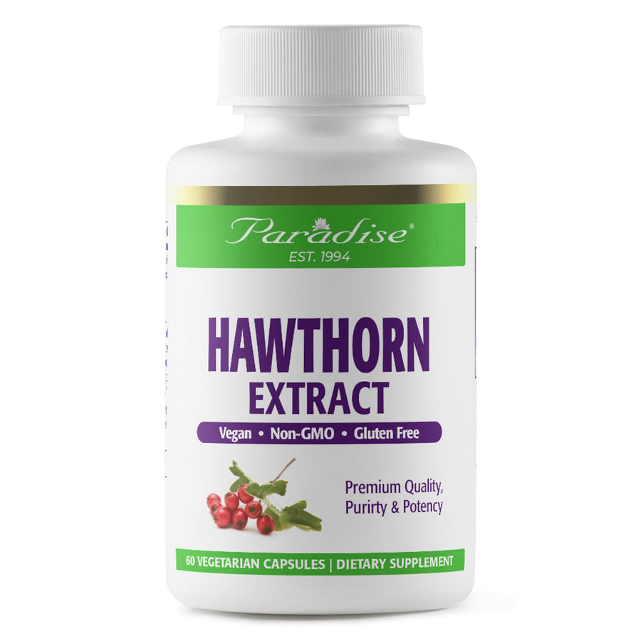 Paradise Herbs, Hawthorn, 60 Vegetarian Capsules