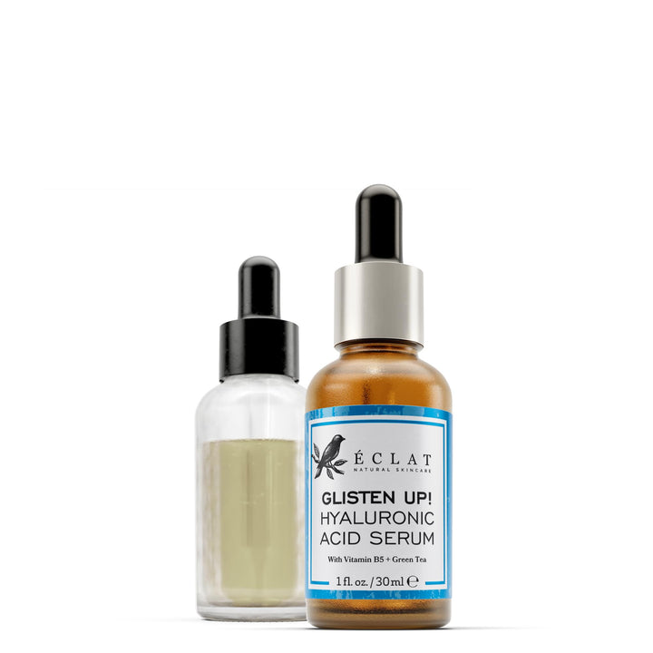 * Hyaluronic Acid Face Serum - 2.5% Pure Hyaluronic Serum + 3% B5, Anti Wrinkle + Anti Aging Serum for Face with Vitamin C & E, Aloe - Antiaging Hydrating Serum, Hylunaric Acid Serum