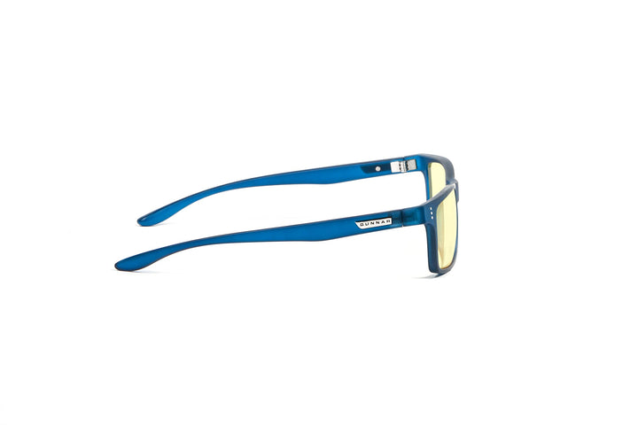 GUNNAR - Premium Gaming and Computer Glasses for Kids (age 12+) - Blocks 65% Blue Light - Cruz, Navy, Amber Tint
