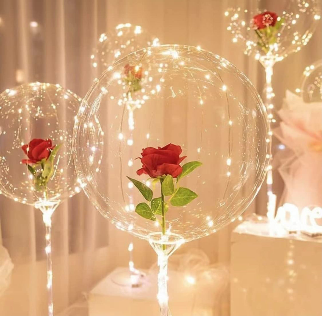 Light up led balloons, Wedding Decorations 10 set warm white 15pcs clear bobo Balloons Great For Banquets, Outdoor and Indoor Parties, Birthday and Event Centerpieces (warn white) (20 inch-10 set)