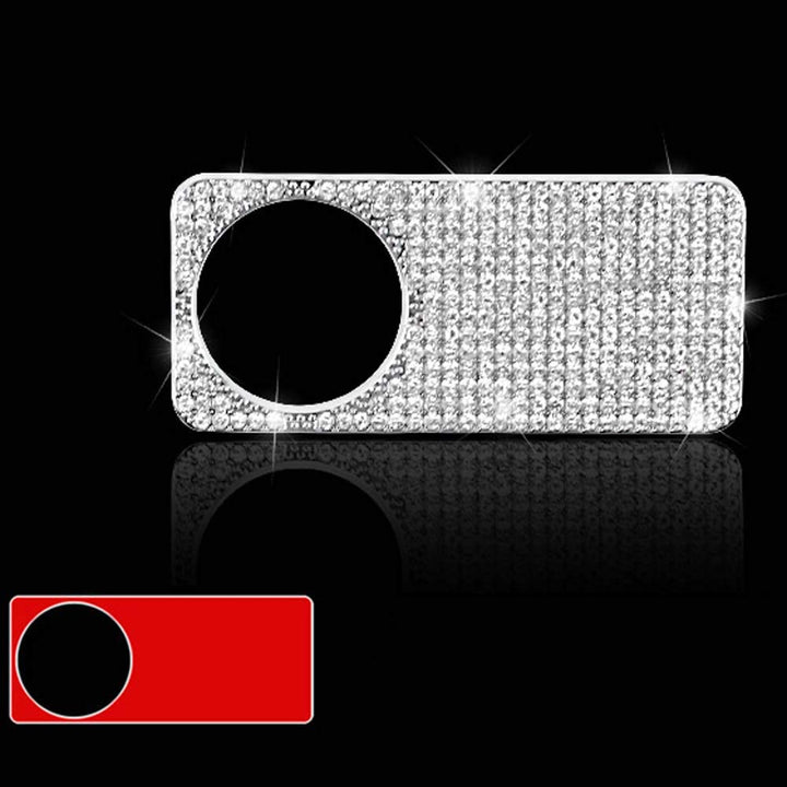 Pursuestar Bling Bling Car Interior Trim Accessorie Crystal Decals Car Copilot Storage Glove Box Switch Handle Cover fit for Mercedes-Benz C E Class GLC GLE CLS