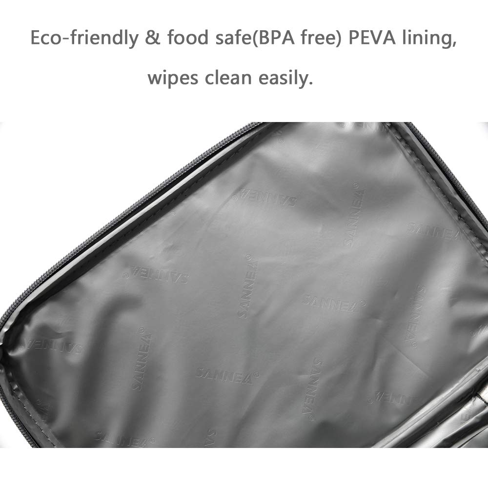 Reusable Insulated Thermal Lunch Bag Cute Lunch Box for Teens Boys Girls Adult Women Work School Outdoor Travel Picnic Beach BBQ party (Leaves)