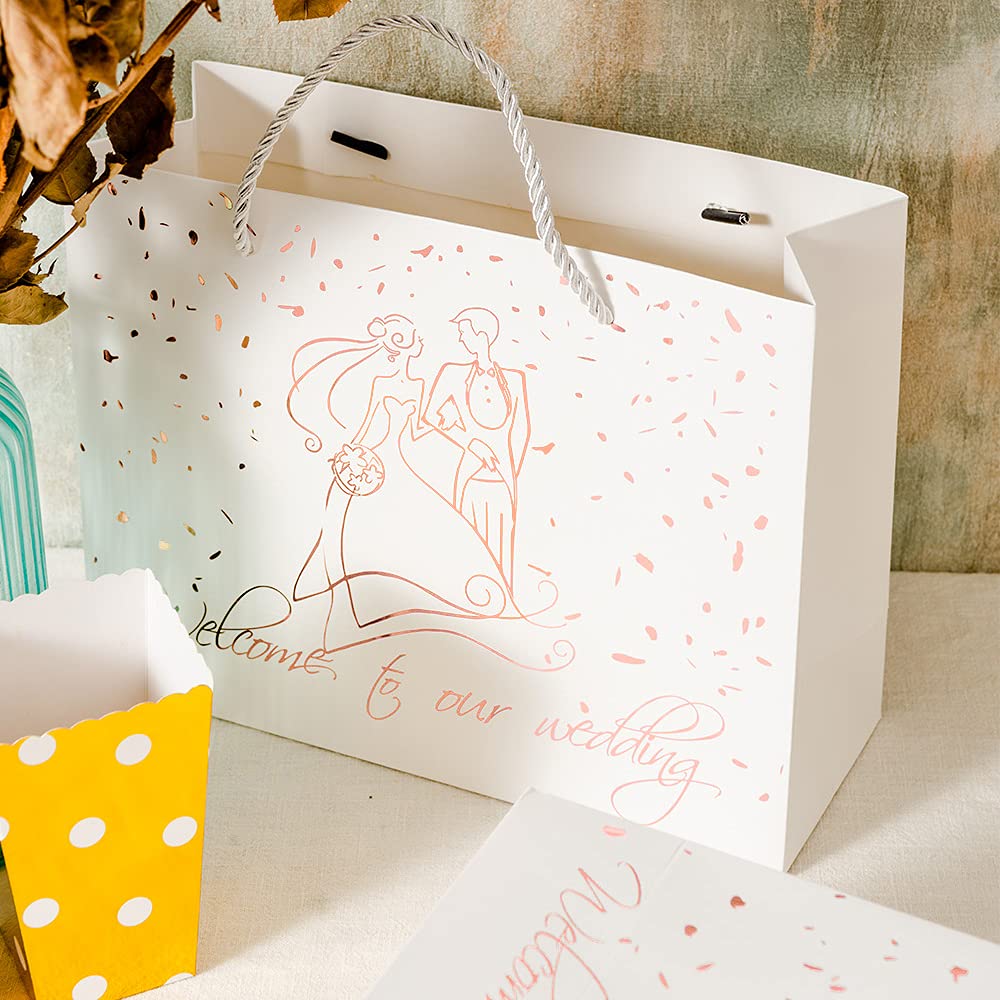 Crisky Welcome to Our Wedding Gift Bags for Hotel Guest