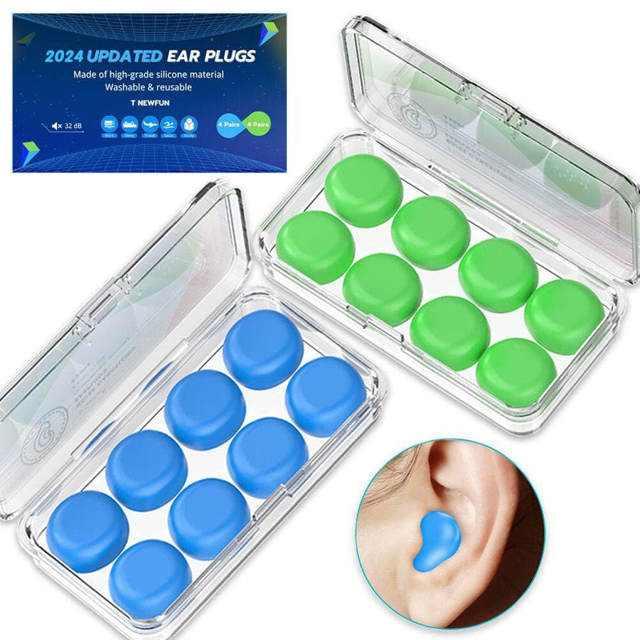 [Latest 2020] Ear Plugs for Sleeping Swimming, 8 Pair R