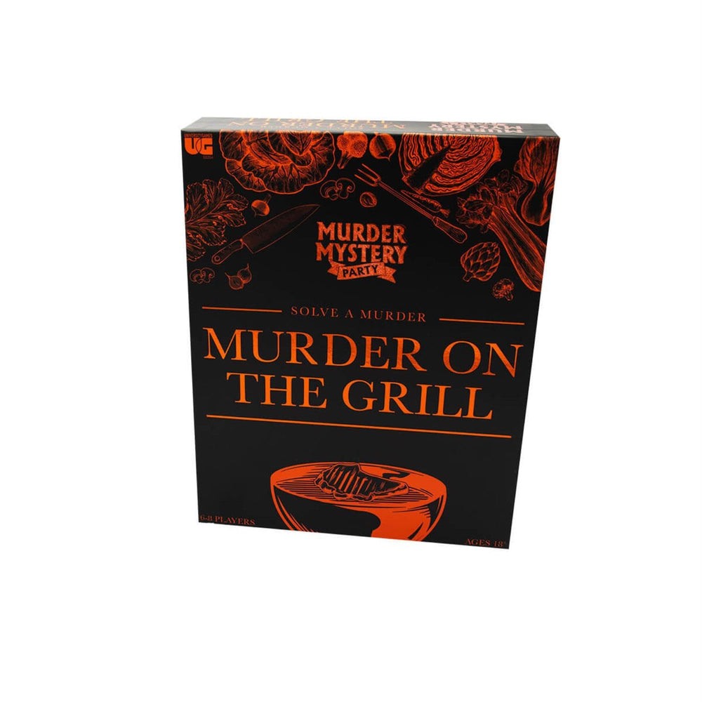 Murder Mystery Party Games - A Murder on the Grill, Host Your Own Cookout Murder Mystery Dinner for 8 Adult Players, Solve the Case with Crime Scene Clues, 18 Years and Up