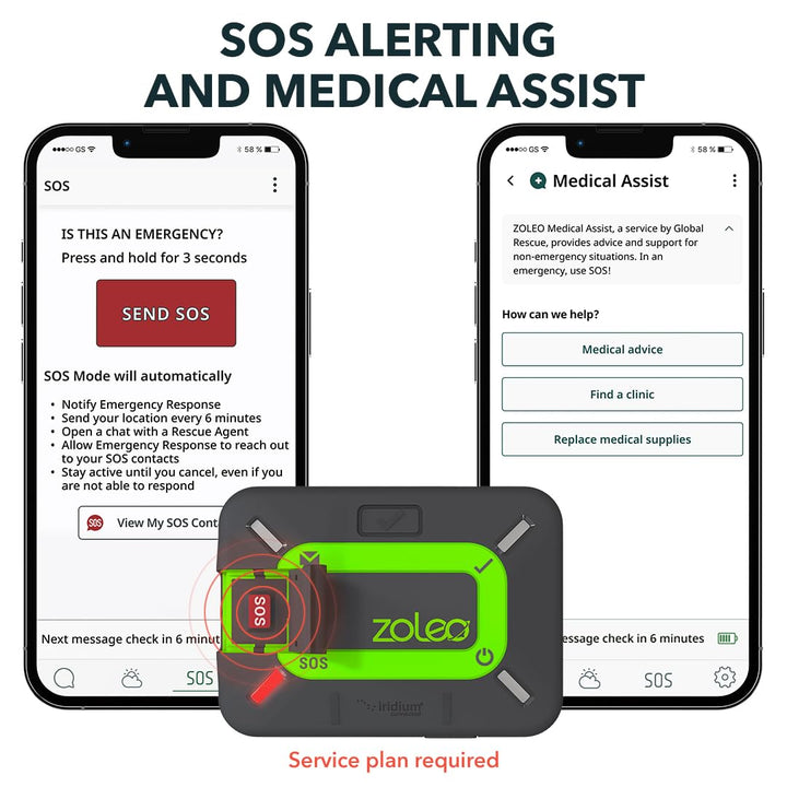 Satellite Communicator – Two-Way Global SMS Text Messenger &amp; Email, Emergency SOS Alerting, Check-in &amp; GPS Location – Android iOS Smartphone Accessory