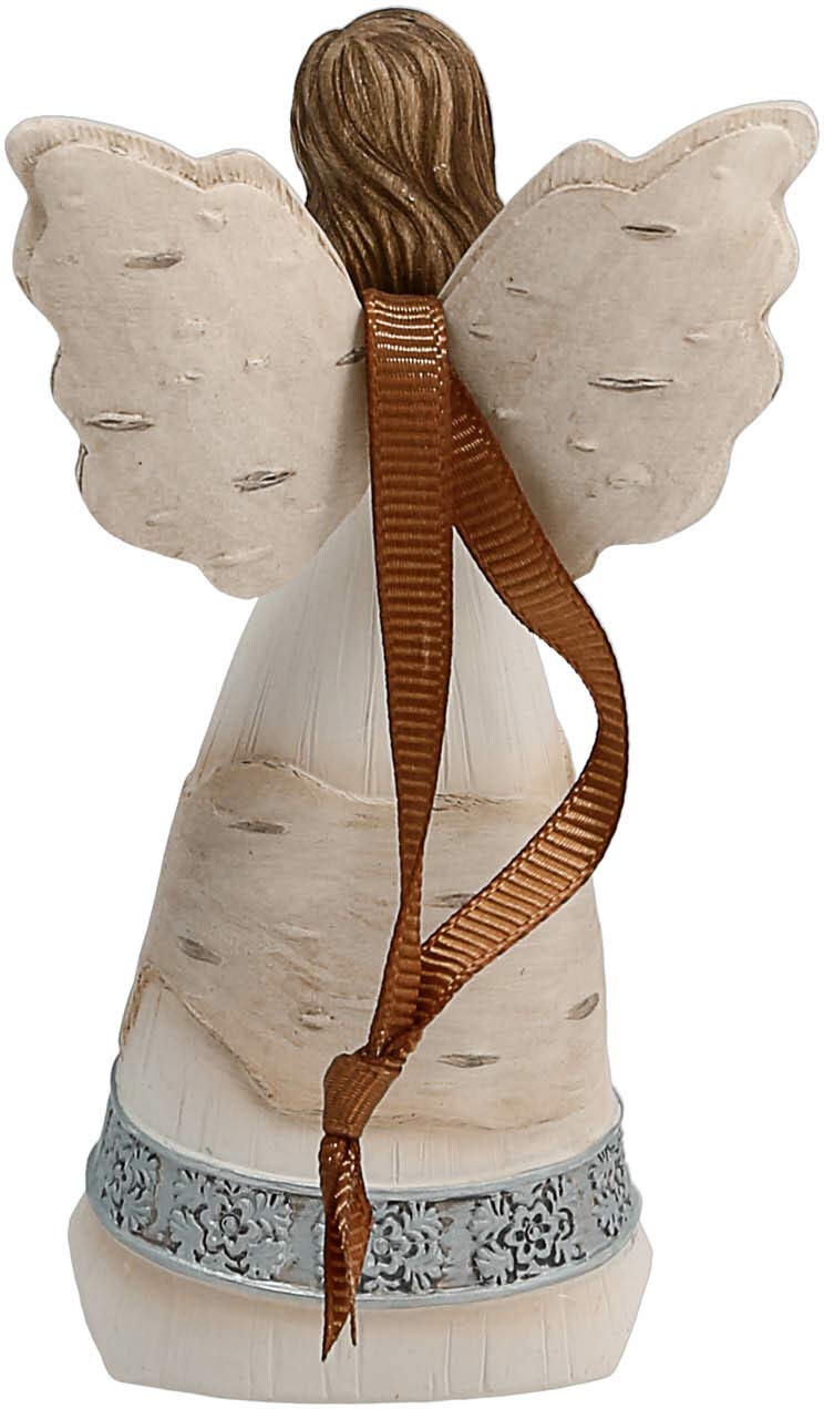 82344 Elements Teacher Angel Figurine, 4-1/2-Inch, Silver