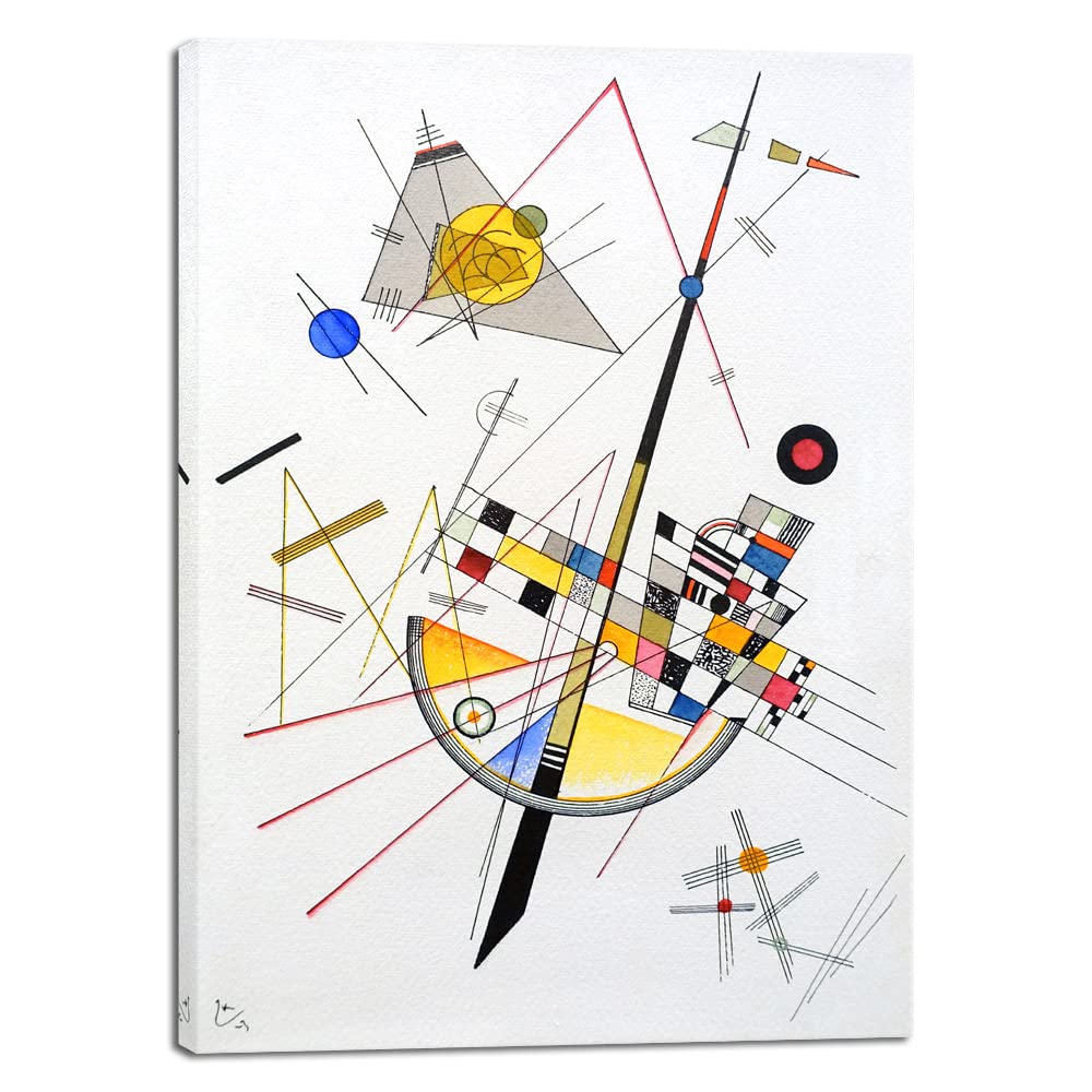 Canvas Prints Delicate Tension #85, 1923 by Wassily Kandinsky Classic Art Reproductions Canvas Wall Art for Home Decoration