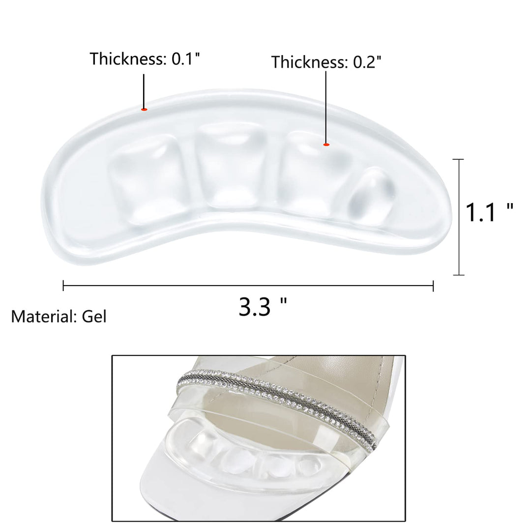 GQTJP Metatarsal Pads, Ball of Foot Cushions for Heels,