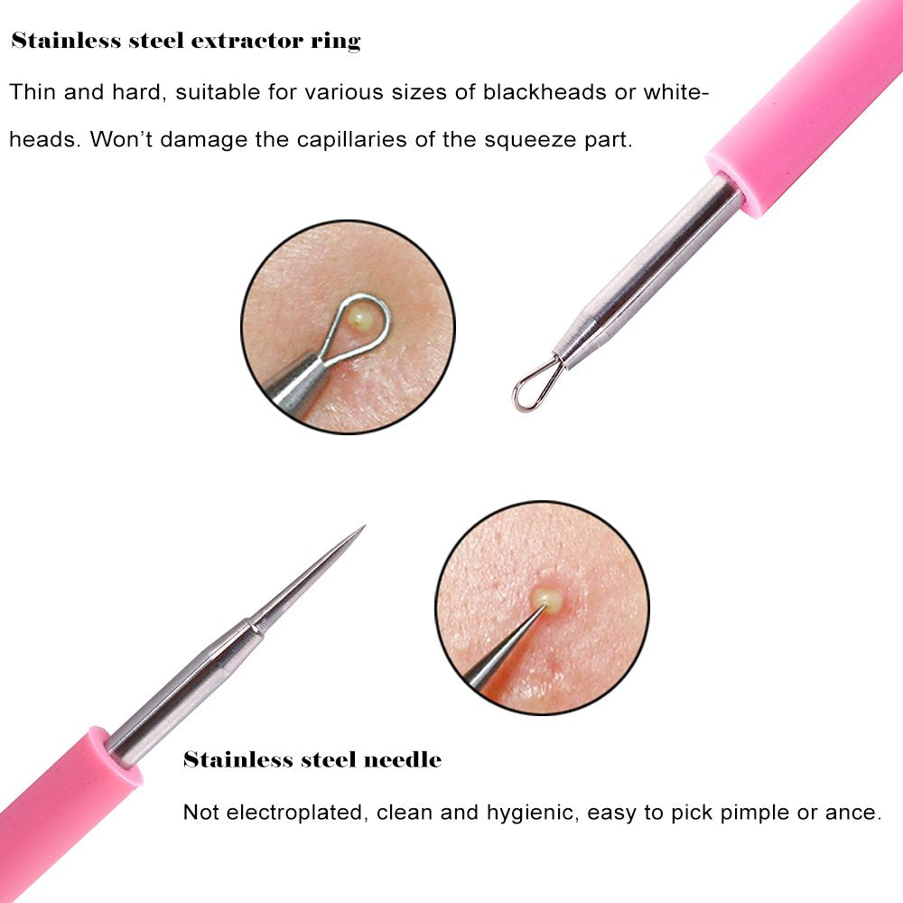 Professional Acne Removal Needle Whitehead &amp; Blackhead Removal Extractor Tool