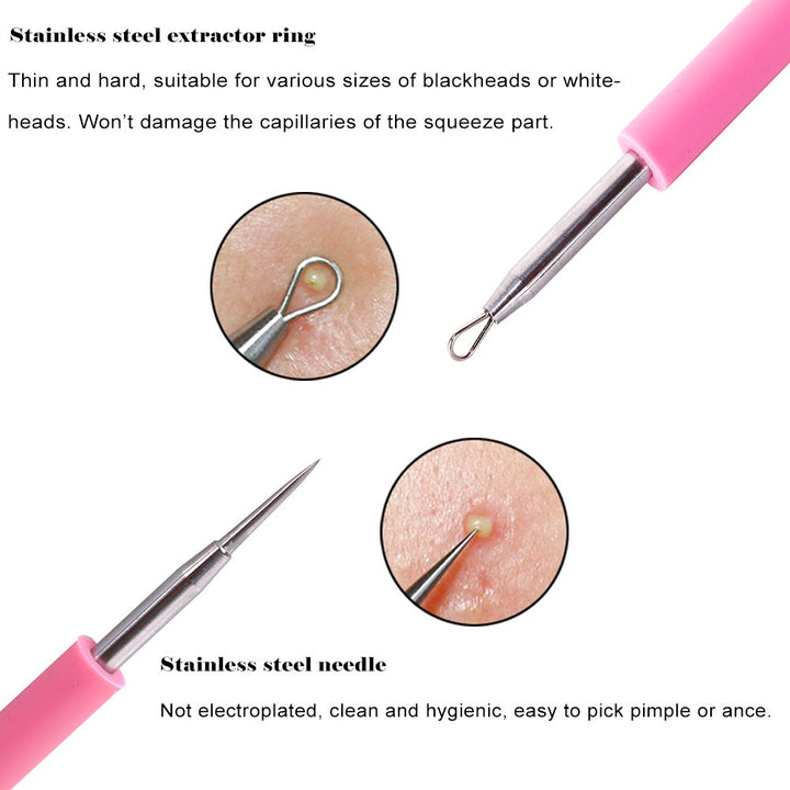 Professional Acne Removal Needle Whitehead &amp; Blackhead Removal Extractor Tool