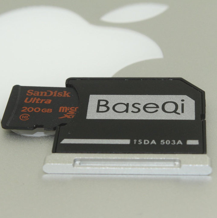 BASEQI Aluminum microSD Adapter for MacBook Pro 15 Reti