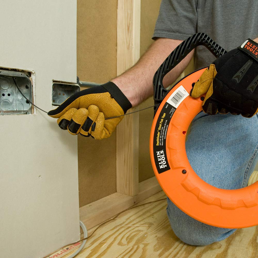 56005 Fish Tape, 25-Foot Steel Fish Tape, 1/4-Inch, Plastic Tip, Etched for Measuring, Updated Model Cat. No. 56335 Available