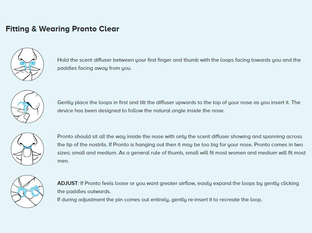 Rhinomed Pronto Clear Nasal Dilator for Stuffy Noses, S