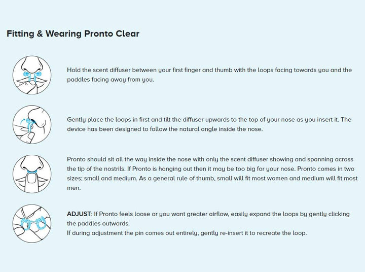 Rhinomed Pronto Clear Nasal Dilator for Stuffy Noses, S