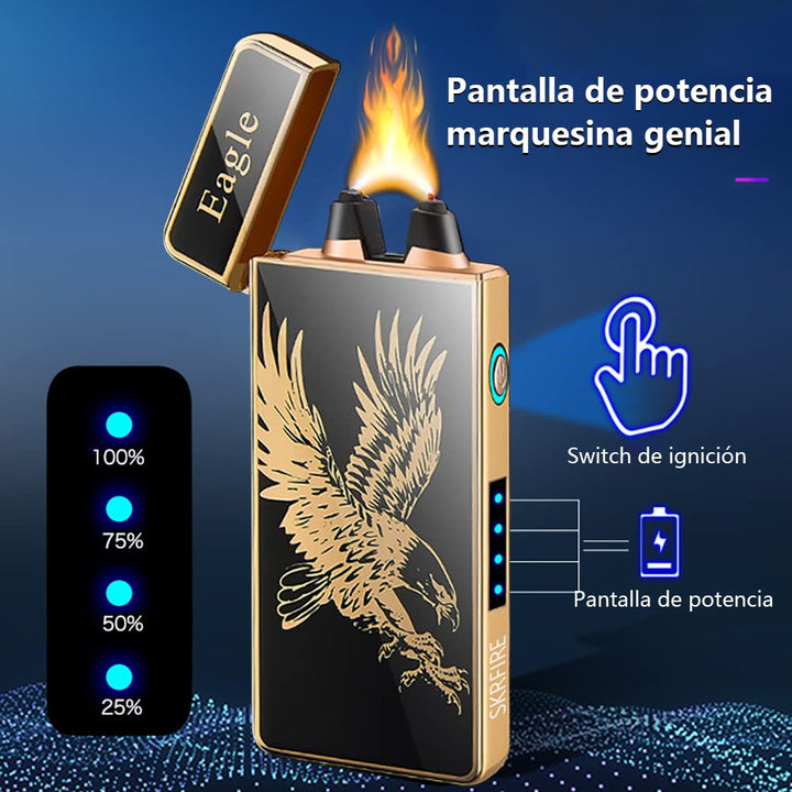 Dragon Lighter Plasma Lighter USB Rechargeable Electric Lighter Outdoor Windproof Fashionable and Cool Lighter with Beautiful Gift Box (Dragon)