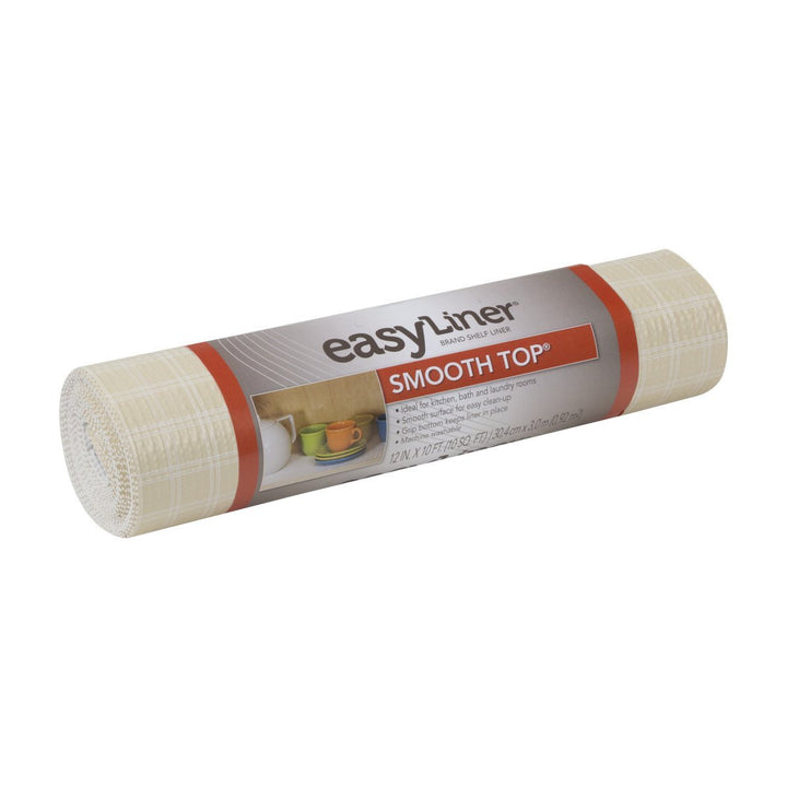 Smooth Top EasyLiner, 12-inch x 10 Feet, Plaid Sandstone