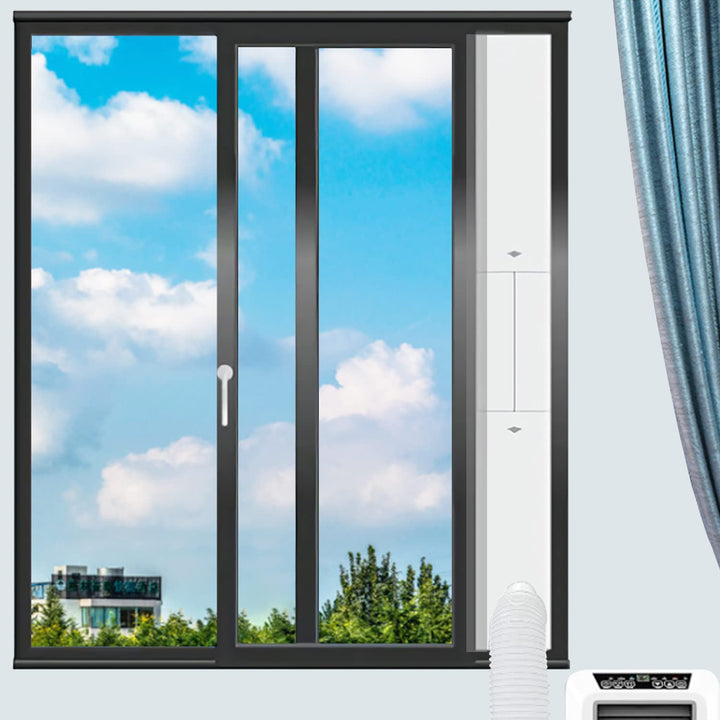 Mnwan 5.1 Inch Portable AC Window Kit, Adjustable Windo