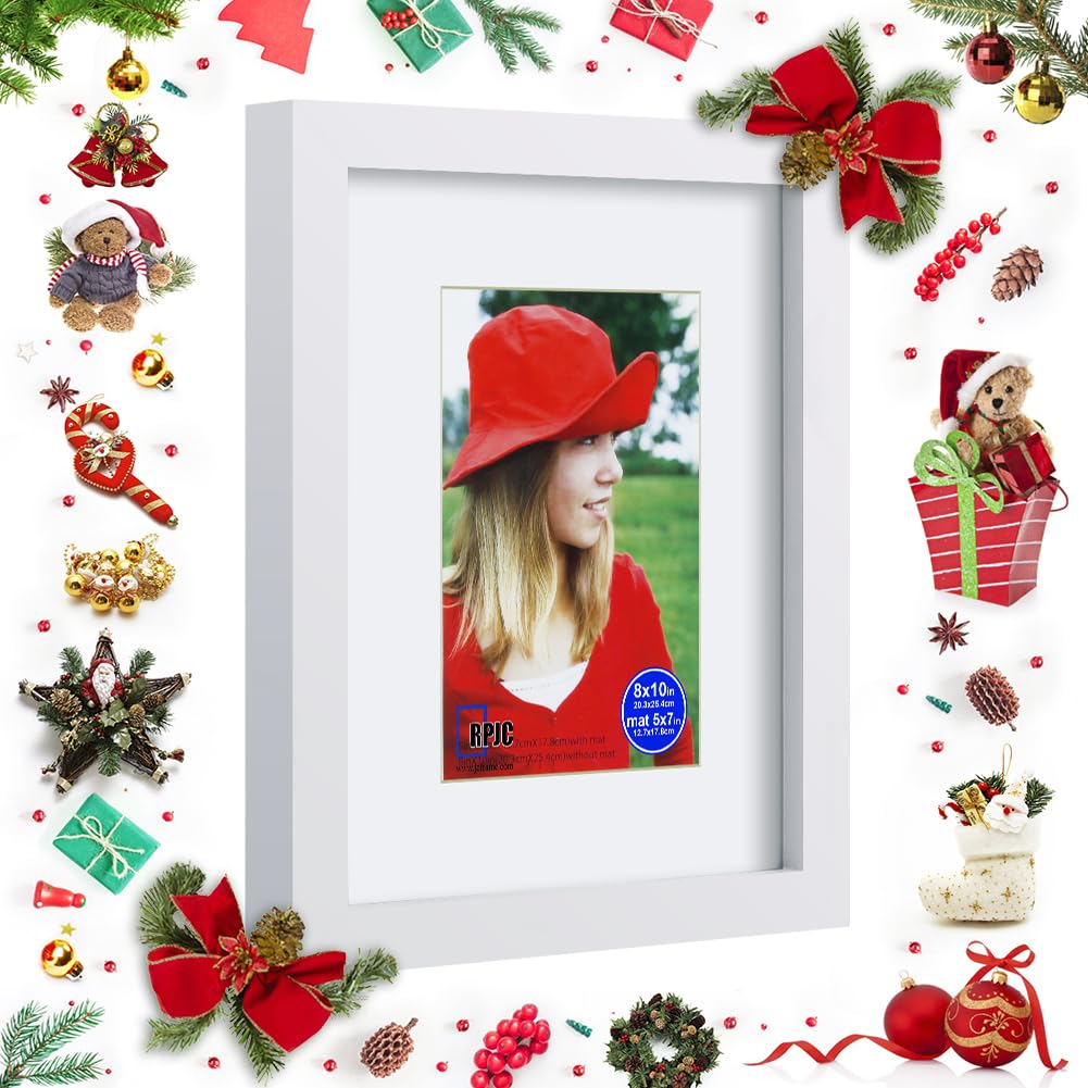RPJC 8x10 inch Picture Frame Made of Solid Wood and Hig