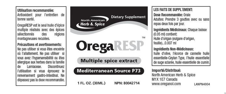 North American Herb and Spice, OregaRESP, Multiple Spic