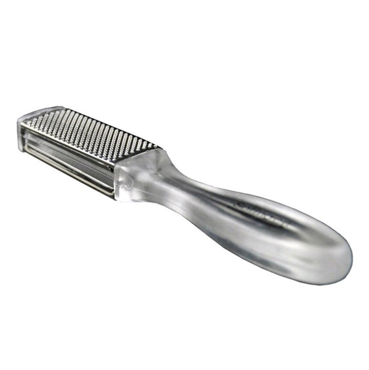 Pedicure Foot File Callus Rasp Scrubber Hard Dead Rough Skin Callus Remover Reducer 2 Sides Clear Handle