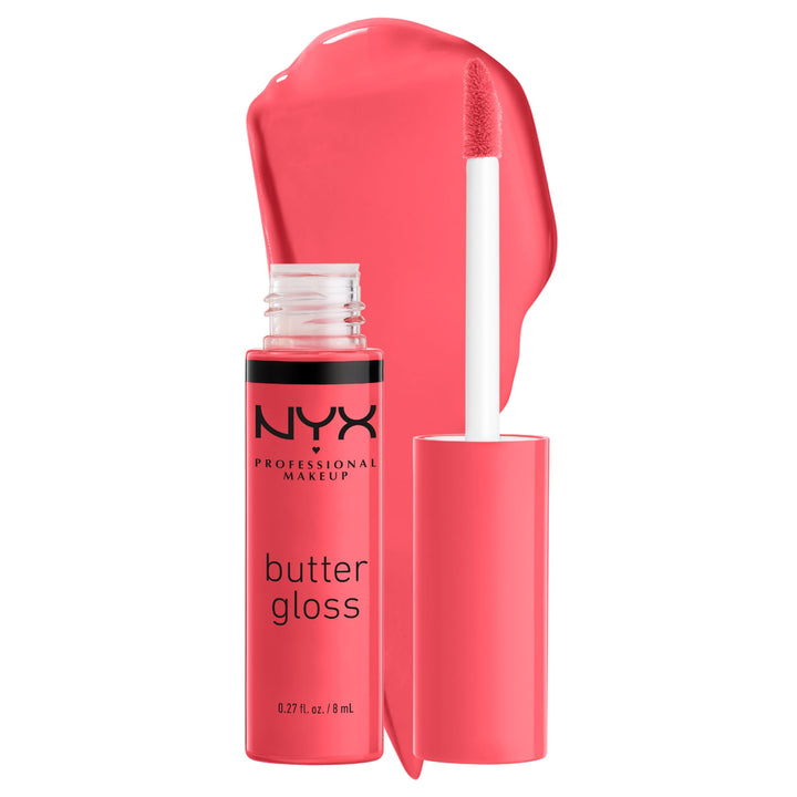 PROFESSIONAL MAKEUP Butter Gloss, Non-Sticky Lip Gloss - Sorbet (Vibrant Coral)