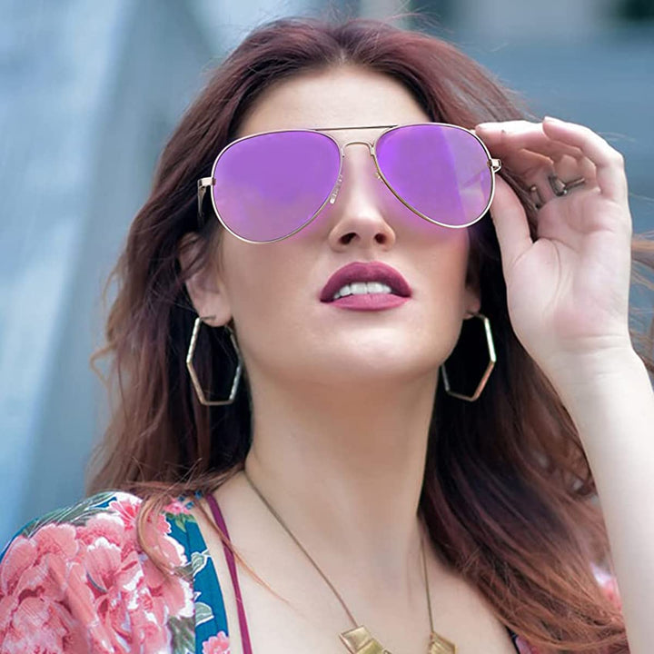 HJSTES Polarized Aviator Sunglasses for Women Men Class