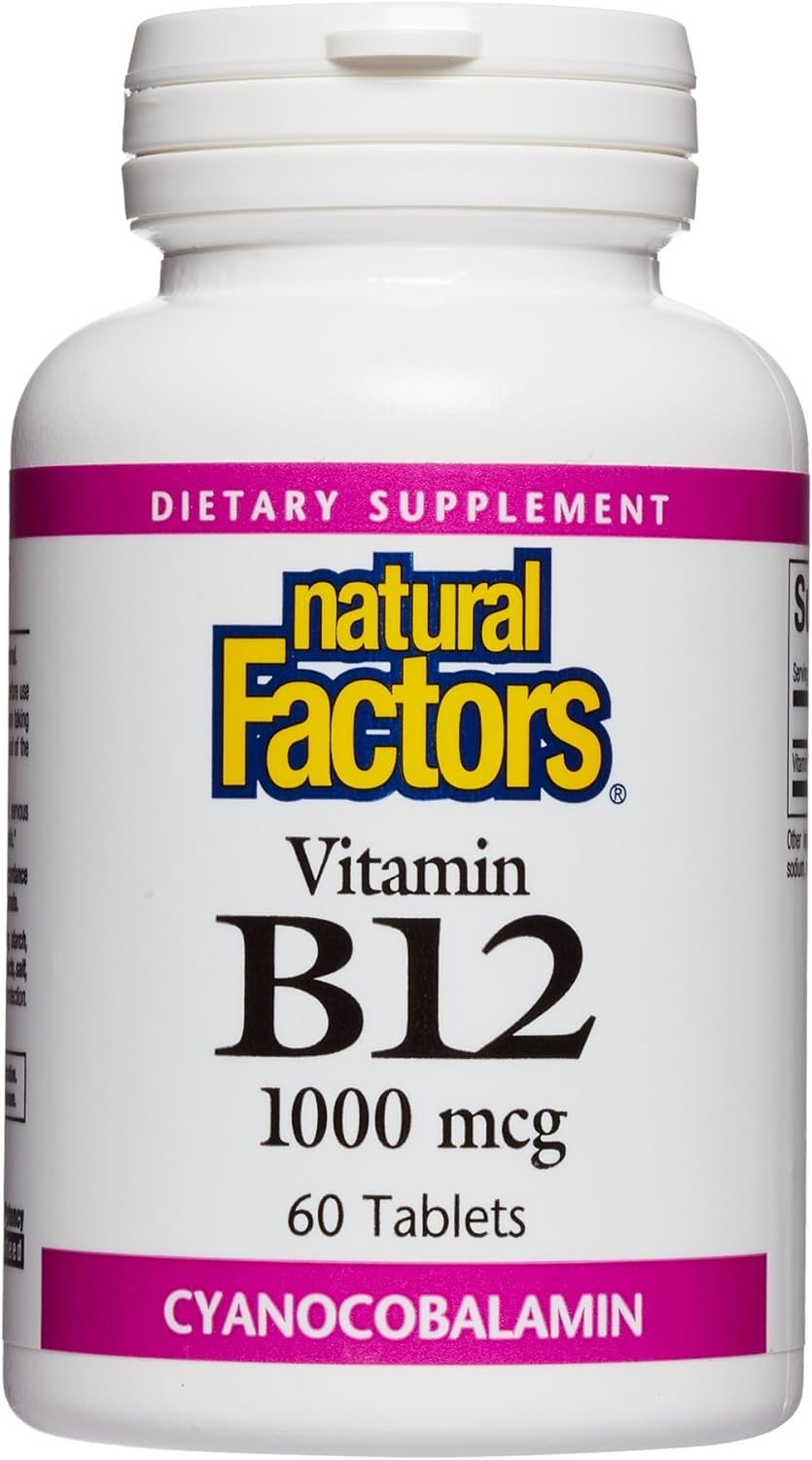 Natural Factors, Vitamin B12 Cyanocobalamin 1000 mcg, S