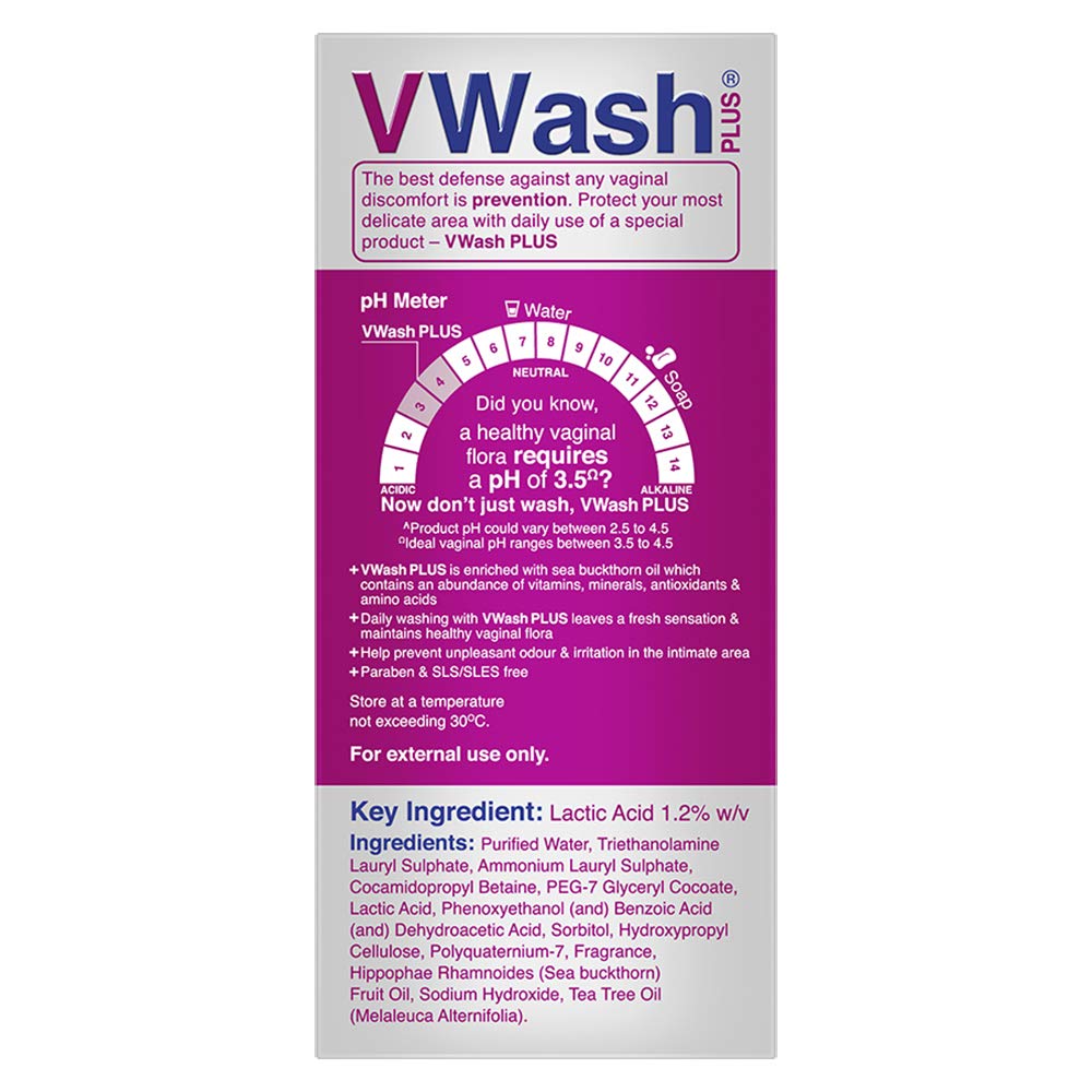 VWash Plus Expert Intimate Hygiene, 100ml, Hygiene Wash