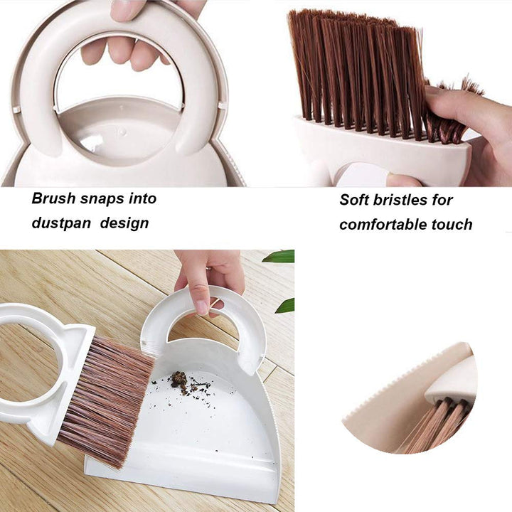 Dustpan and Brush Set, Multi-Functional Cleaning Tool/M