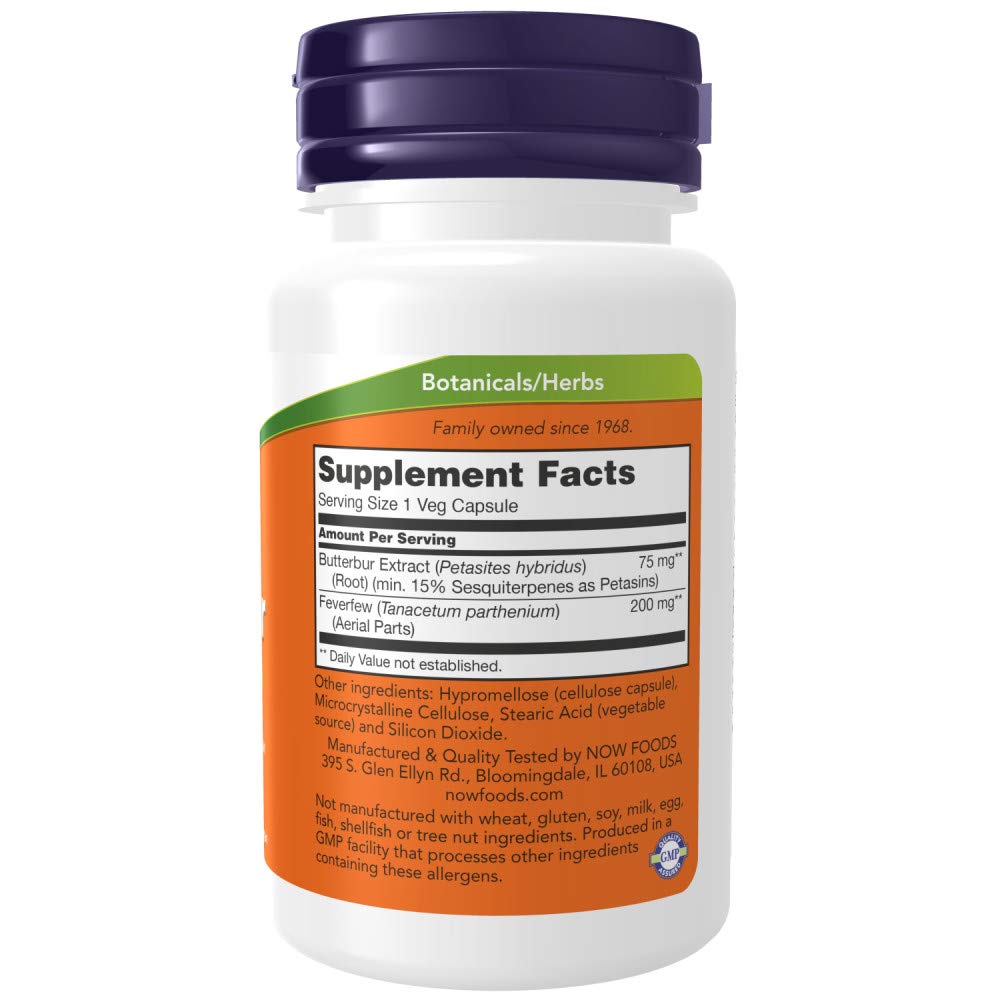 Supplements, Butterbur with Feverfew, Neurological Support*, 60 Veg Capsules