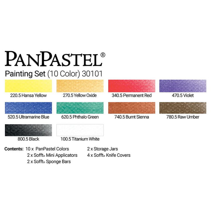 Painting Set by PanPastel, 10 Color, Includes Sofft Too