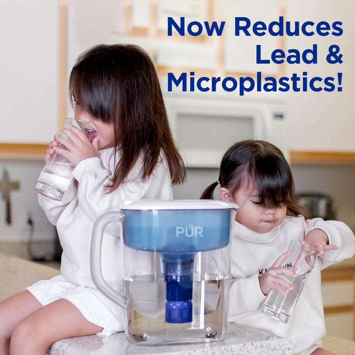 PLUS Water Pitcher Replacement Filter with Lead Reduction (3 Pack), Blue â€“ Compatible with all Pitcher and Dispenser Filtration Systems