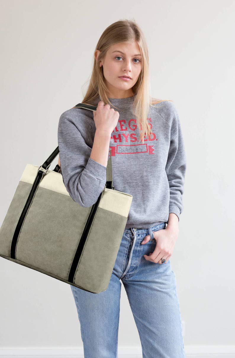 Women&#39;s Work Bag with Laptop Compartment Zipper